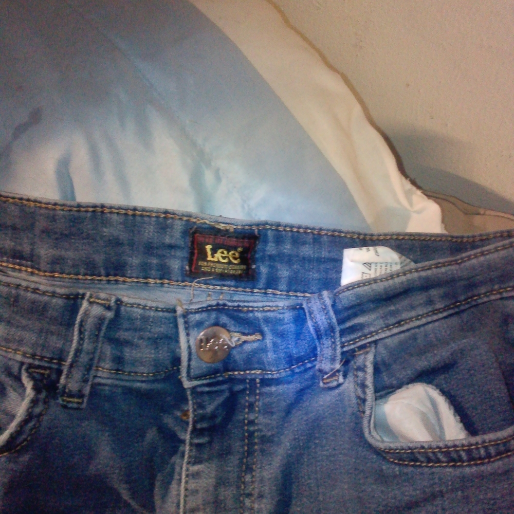 Ripped dark wash jeans